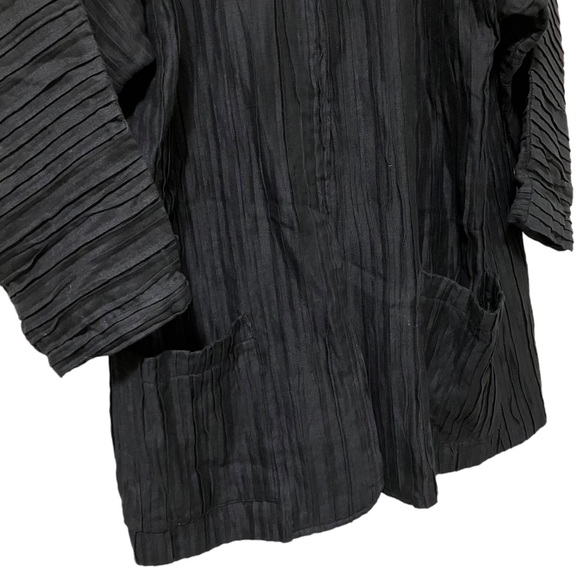 Vintage Tamotsu New York Textured Black Jacket - Picture 2 of 10